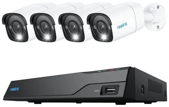 REOLINK NVS8-12MB4 - NVR + kamera - trådbunden (Ethernet 10Base-T/100Base-T) - AC-strömförsörjd PoE